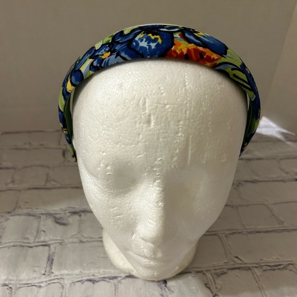 SWEATY BANDS ANIMAL PRINT AND UNBRANDED BLUE/GREEN FLORAL HEADBANDS - Picture 6 of 8